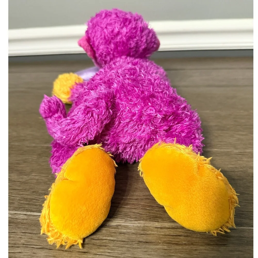 Pink Purple‎ Monkey Plush Stuffed Animal Hug Me Heart Valentines Toy 12 Inch